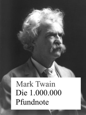 cover image of Die 1.000.000 Pfundnote